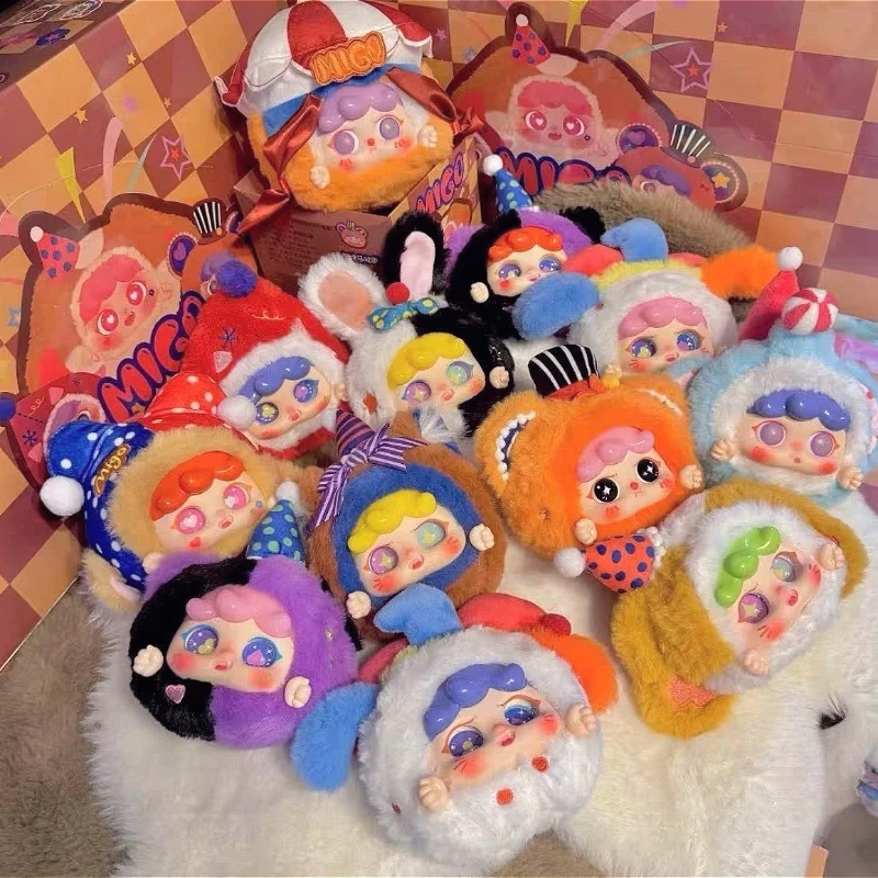 حقيقية الطفل ثلاثة ميغو حلم السيرك سلسلة صندوق أعمى الفينيل الوجه أفخم قلادة دمية العصرية جمع أكياس حلي معلقة #2