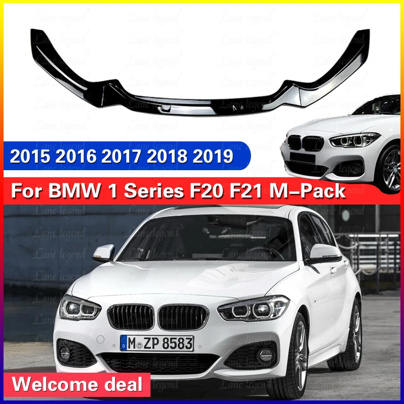 For BMW 1 Series F20 F21 M-Pack 2015-2019 Front Bumper Lip Spoiler Diffuser Splitter High Quality ABS Cover Body Kit