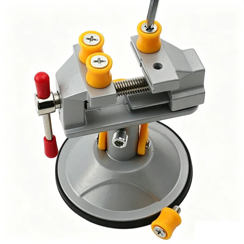 Table Vise Household Workbench Toggle Clamp Pliers Adjustable Jaw Screw Quick Positioning Fixture 360 Degree Rotating