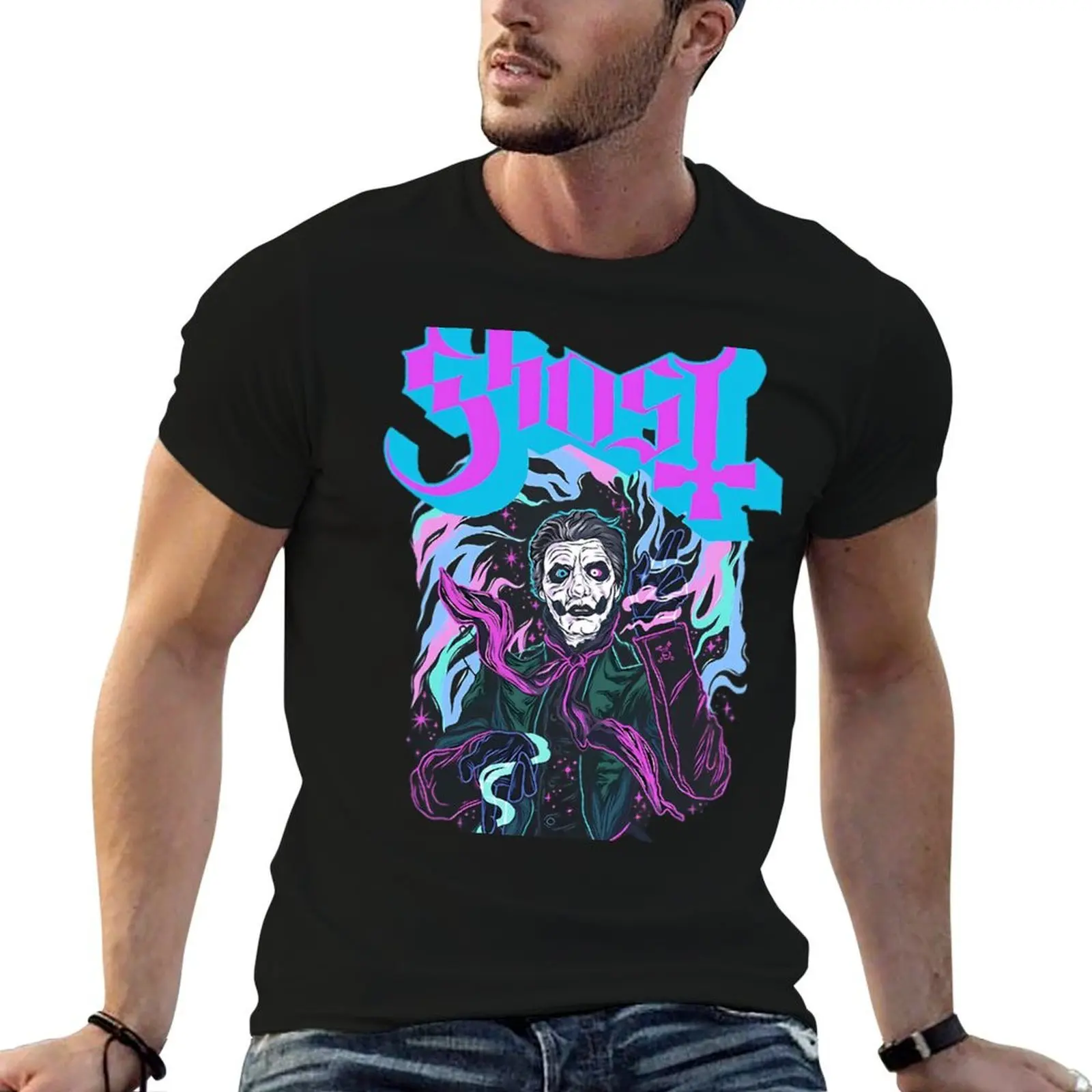 

Ghost T-Shirt t shirts for man graphic vintage t shirt man casual T-Shirt
