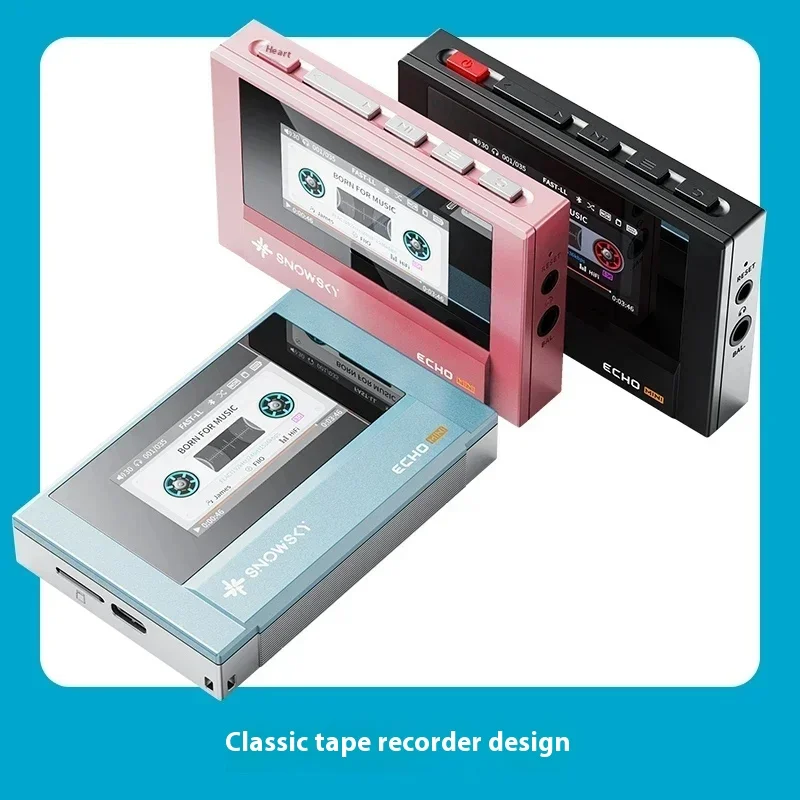

Fiio Snowsky Echo Mini Wireless Bluetooth MP3 Player Retro Portable Walkman 8GB Customizable DSD Music Player Gift