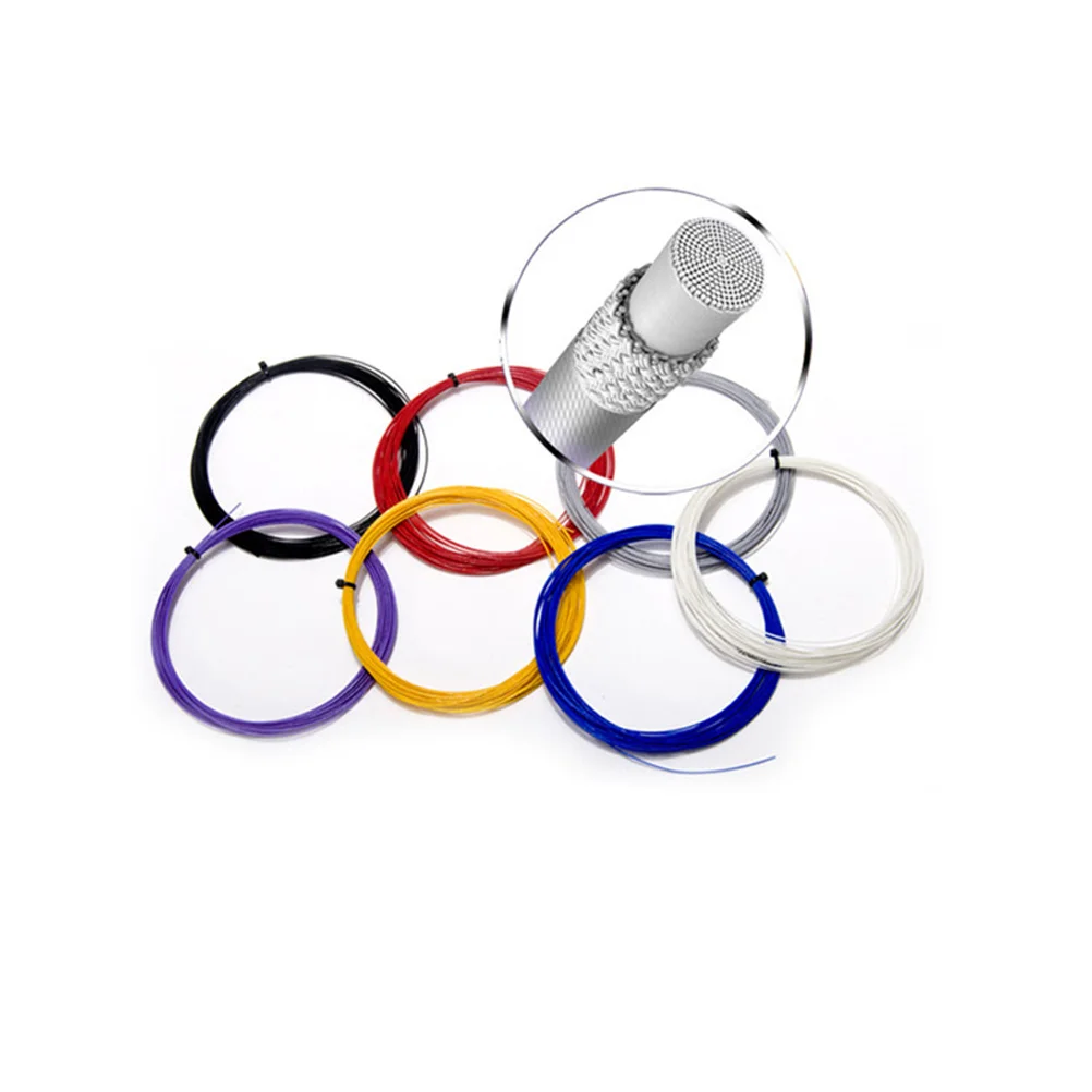

Badminton String Durable High Elastic Badminton Racket 0.69mm Random Color Replacement Racquet String Training Professional Use