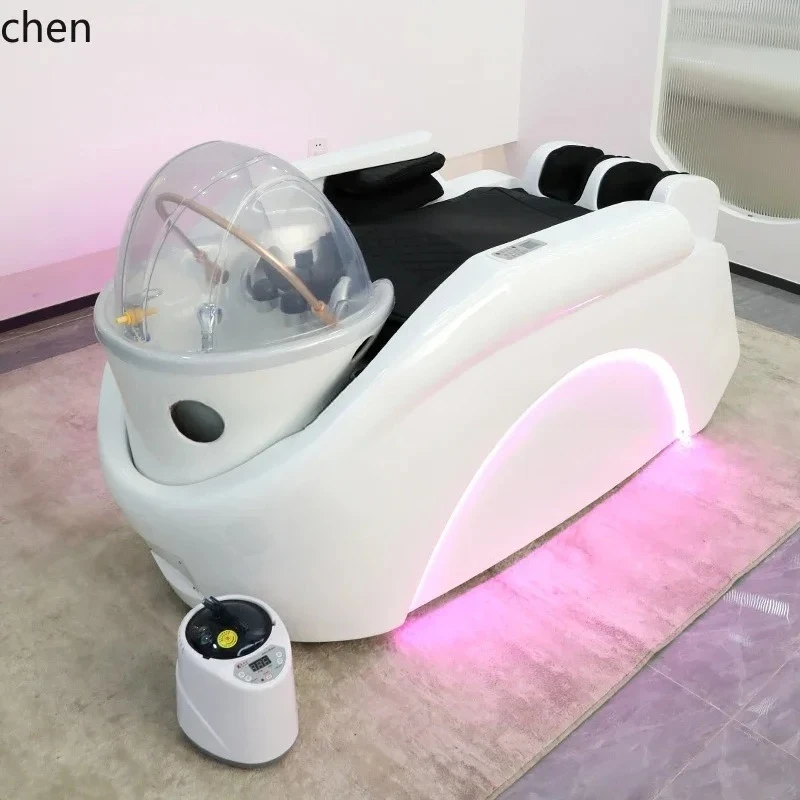 PYH Hair Salon Shampoo Bed Haircut Ceramic Integrated Special Intelligent Electric Fully Automatic Shampoo Bed
