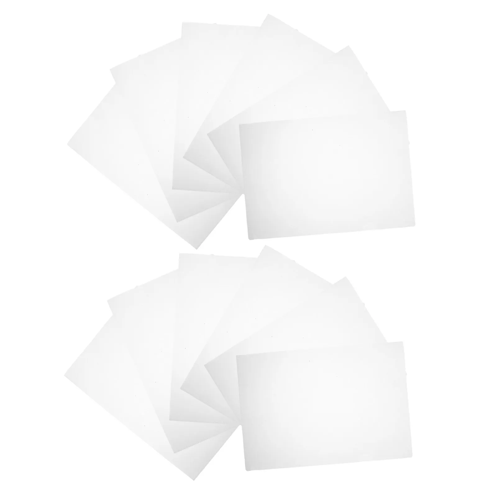 24pcs Transparent A4 Plastic File Folders with L-Shaped Pockets for Office Document Storage