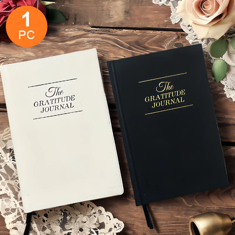 1 Gratitude Notebook, 200 Sheets/Book, Thick and Durable, Not Easy to Bleed Through, Waterproof and Not Easy to Tear Pages, Suitable for Marking, Learning, Writing, Work, Office Notes, and Other Daily Writing Tasks