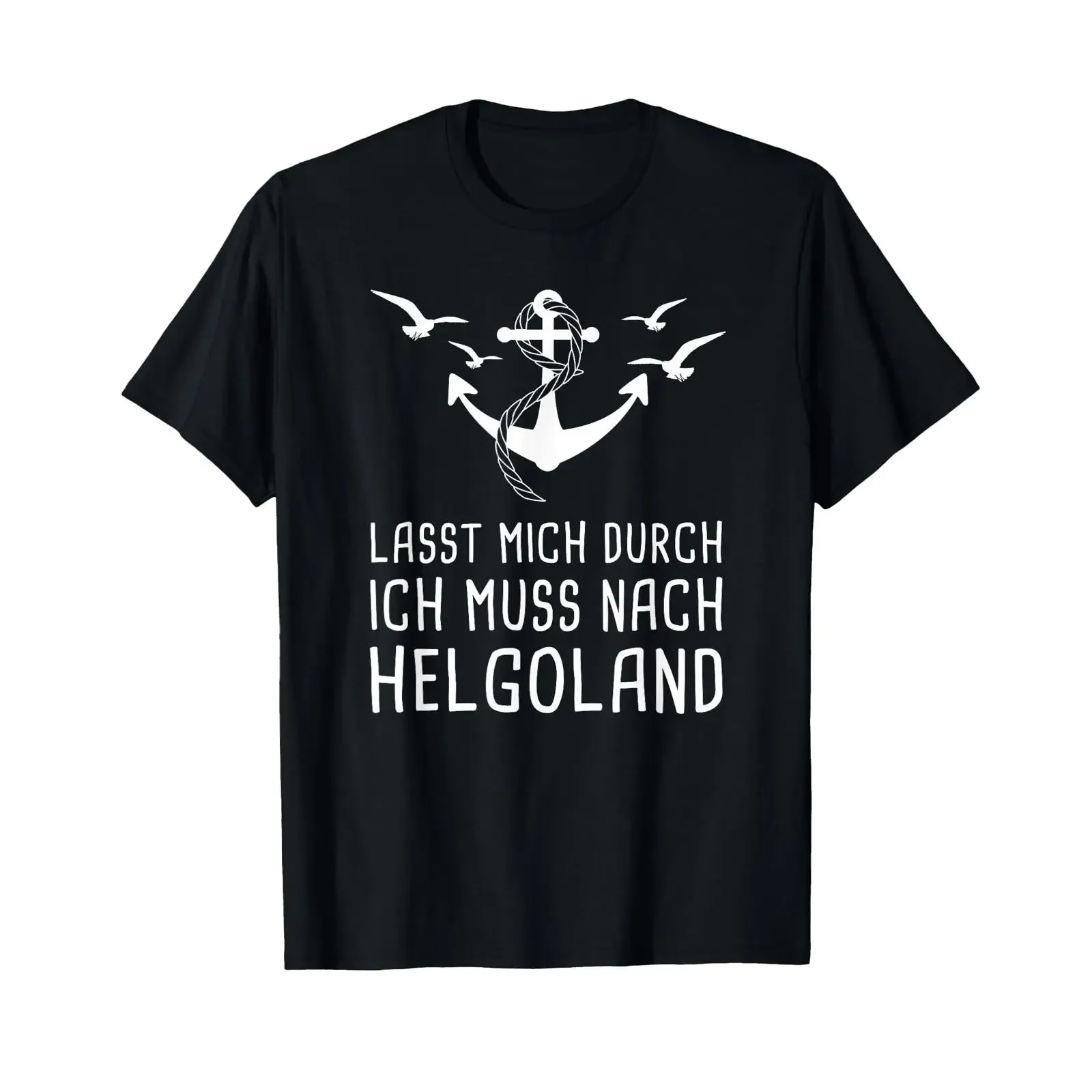 Lasst Mich durch ich Muss nach Helgoland holiday T shirt vintage Washed Top For Everyday Wear streetwear designer clothes