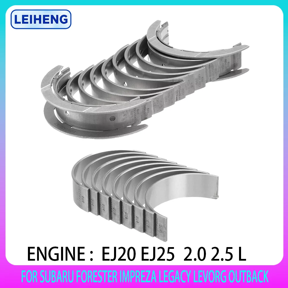 Crankshaft Main Con Rod Bearing Set For Subaru 2.0L 2.5L 2.0 2.5 GAS EJ20 EJ25 FORESTER IMPREZA LEGACY OUTBACK WRX XV 1991-2004