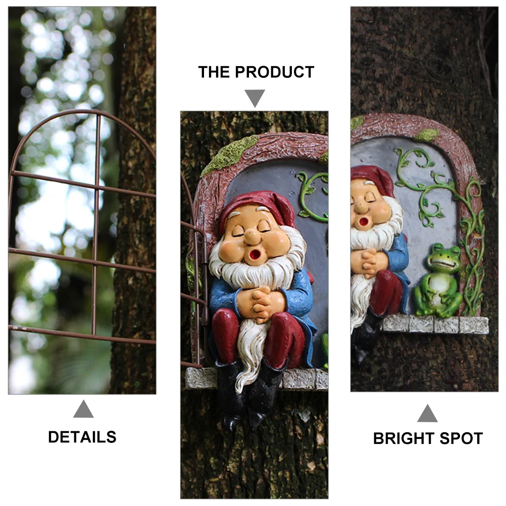 

Garden Tree Gnome Statue Resin Sleeping Dwarf Ornaments Outdoor Yard Scene Decor Garden Supplies Resin Sleeping Dwarf Ornaments