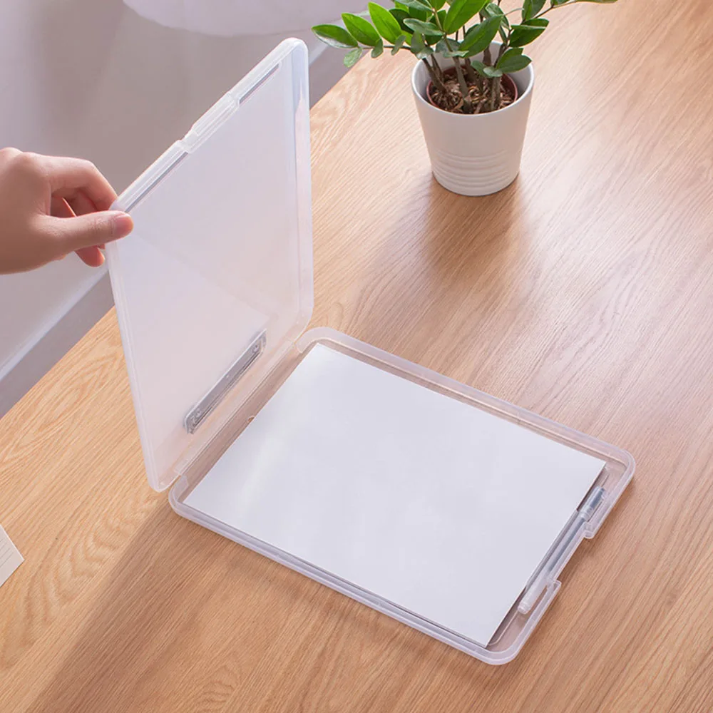 Boîte à fichiers pour presse-papiers A4, dossiers de fichiers PP, porte-stylo, bloc-notes, fournitures scolaires et de bureau