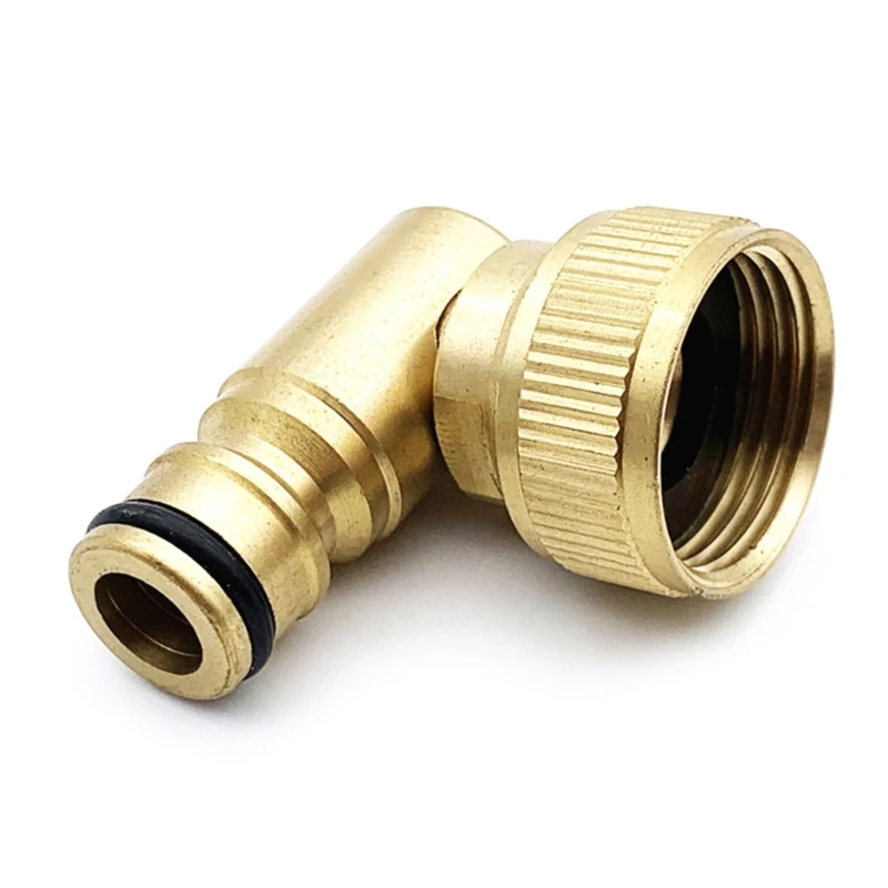 Vườn Sân 3/4 "90° Khuỷu Tay Bằng Đồng Kết Nối Nhanh Vườn Tập Adapter Ren Dropshipping