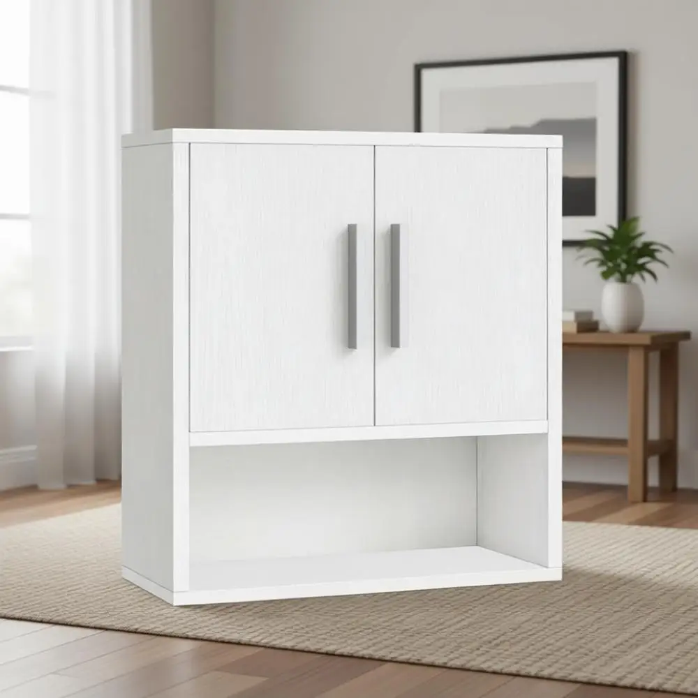 

Белый шкаф для хранения над унитазом с регулируемой полкой, 15x7.1x16.1 дюймов, для ванной комнаты или спальни