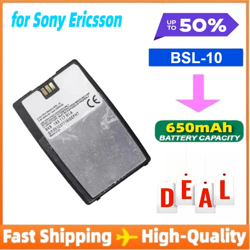 BSL-10 Battery for Sony Ericsson T28 T28S T28SC T29 T39 T520 T320 R520 R320 BUS-11 Portable Batteries for Cell Phones