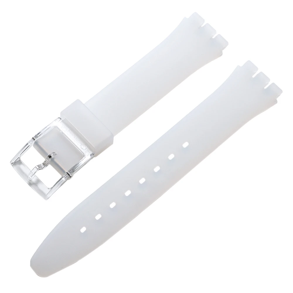 Silikon-Uhrenarmband für Swatch, buntes Sportarmband, Ersatz-Armband, Gummi-Uhrenzubehör, 16 mm, 17 mm, 19 mm, 20 mm – Detail 21