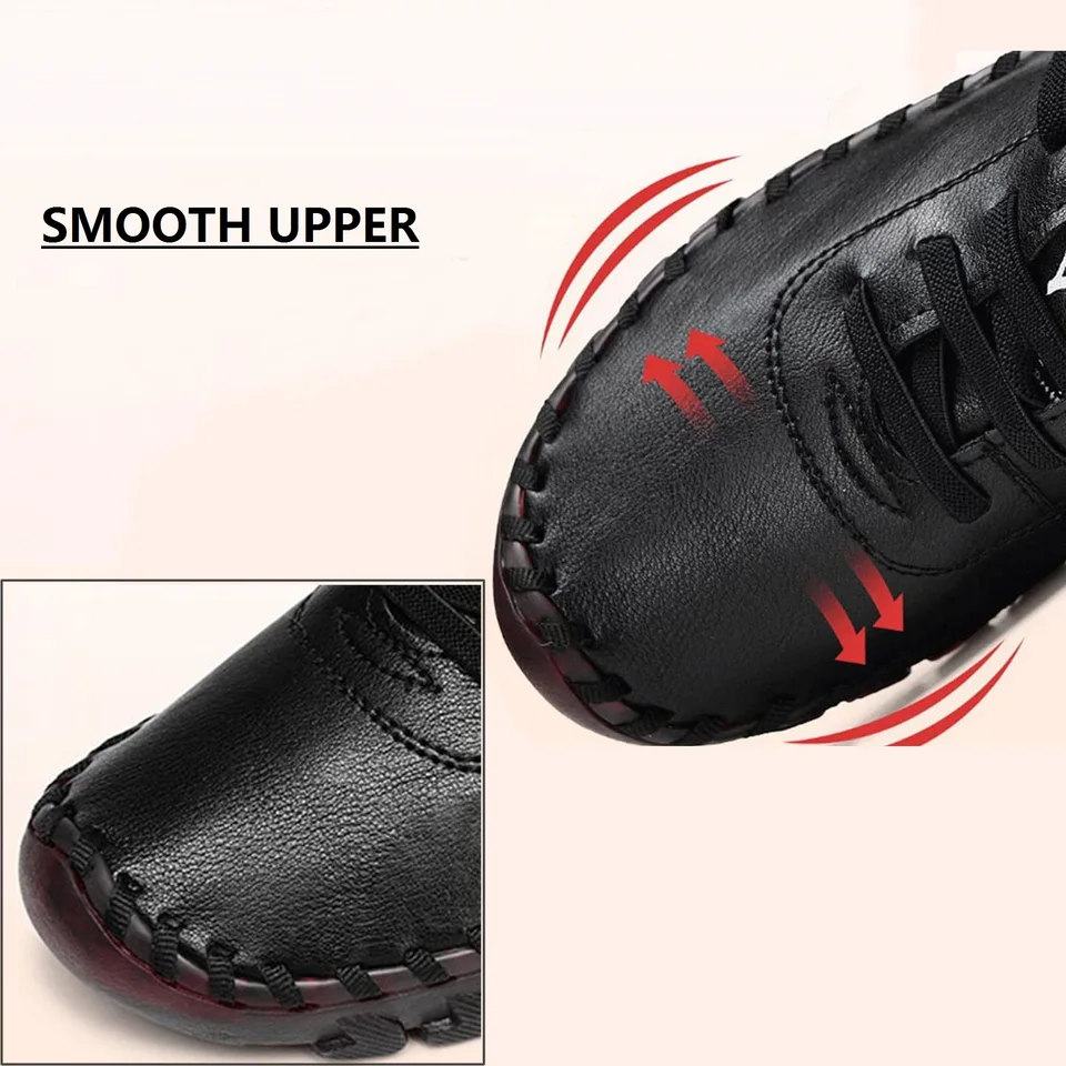 Mocassins plats en cuir pour femmes - OS - décontractés et confortables Mocassins plats en cuir pour femmes - OS - décontractés et confortables
