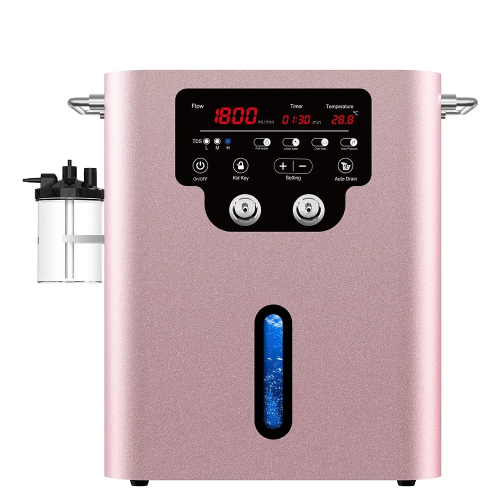 2025 New Hydrogen Inhalation Machine 1800ML Hydrogen Water Generator H2 Inhaler Water Filter Ionizer SPA Relaxation Treatment