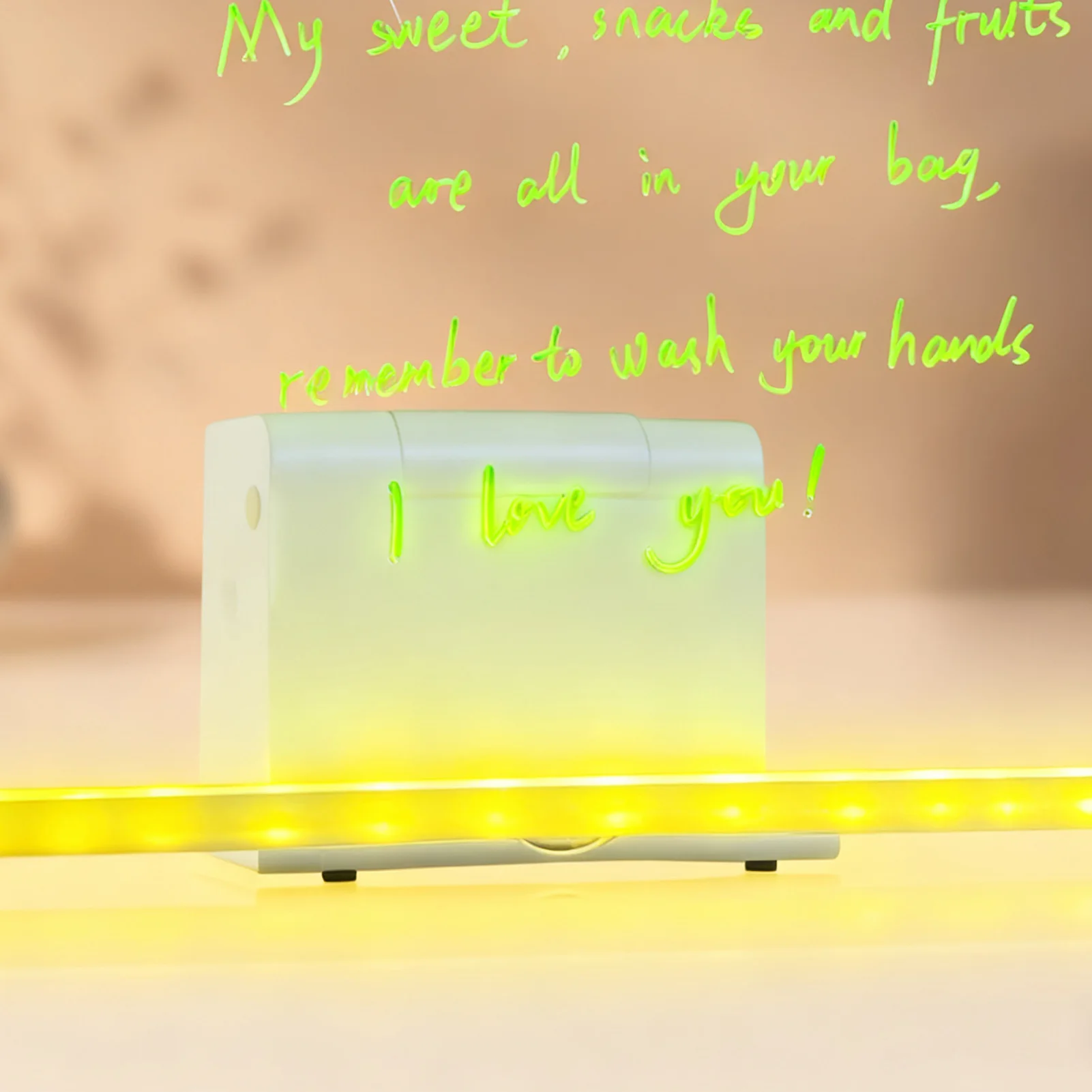 Leuchtendes Zeichenbrett für Kinder, transparenter Acryl-Schreibblock mit 12-Farben-Stiften und verstellbarem Klappständer, trocken abwischbar, leuchtend