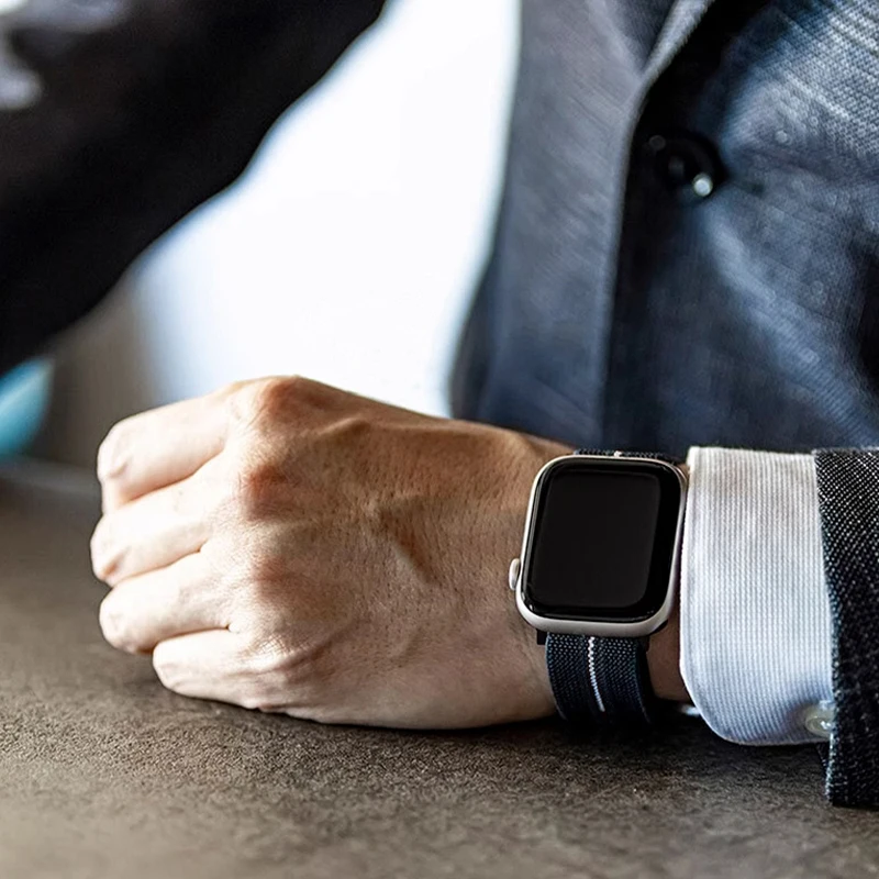 Рюкзак-ремешок для Apple Watch Ultra Band 49 мм 41 мм Подвесная пряжка 45 мм 44 мм 40 мм Эластичный нейлоновый браслет Iwatch Series 8 7 6 5