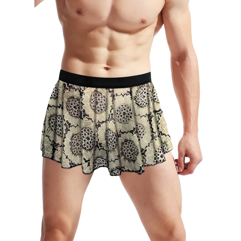 Unisex Pleated Mini Skirt with Elastic Waist