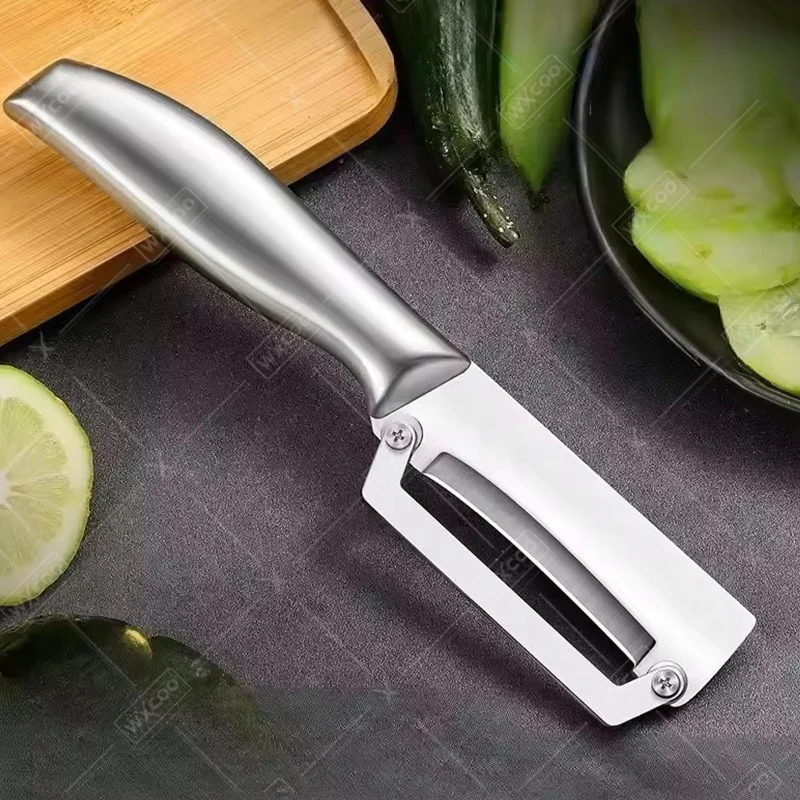WXCOOStainless Steel Kitchen Peeler Watermelon Melon Grater Potato Peeler Slicer Knife Kitchen Accessories Tool