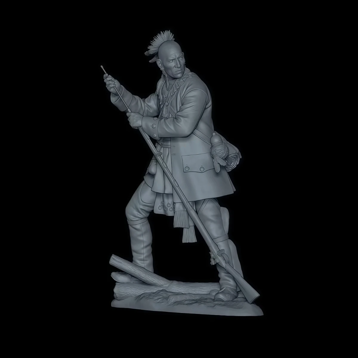 

1/24 resin unpainted model kit, military theme, Iroquois warrior unassembled and unpainted GK, 1626