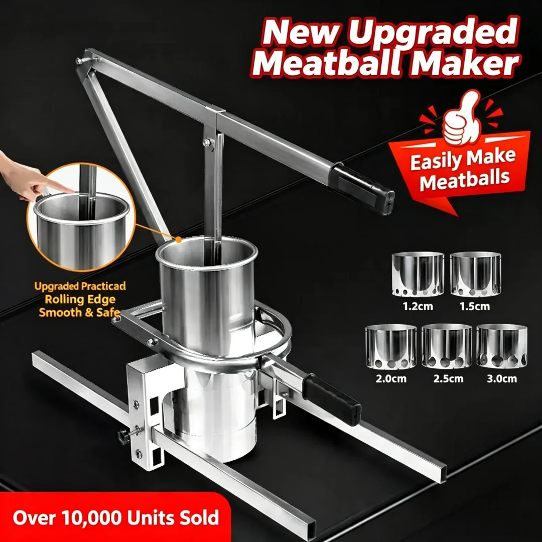 Commercial & Household Meatball Making Machine, Manual and Automatic Mini Meat Ball Press Extruder, Multifunctional Potato Ball