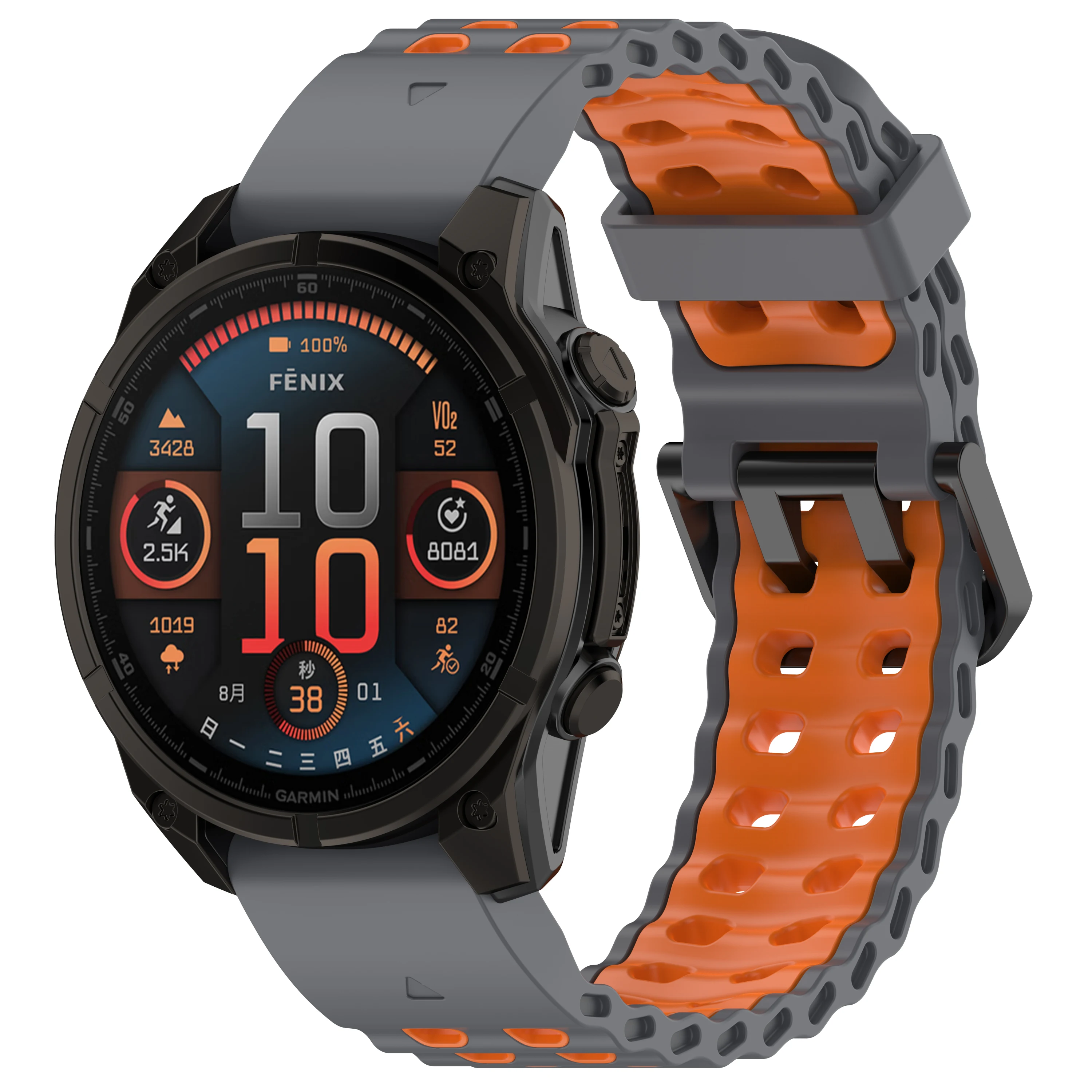 سريعة تناسب 26 مللي متر 22 مللي متر البحرية الفرقة ل Garmin Fenix 8 Fenix 7X Pro 7X (51 مللي متر) 6X GPS سيليكون حزام ل Garmin Fenix 8 Fenix 7 47 مللي متر #3