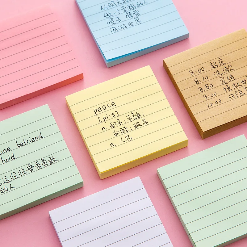 80sheets Color  Creative Note Book Can Be Torn, Students Use Sticky Note Message Book N Times Sticky Note Book Sticky Notes