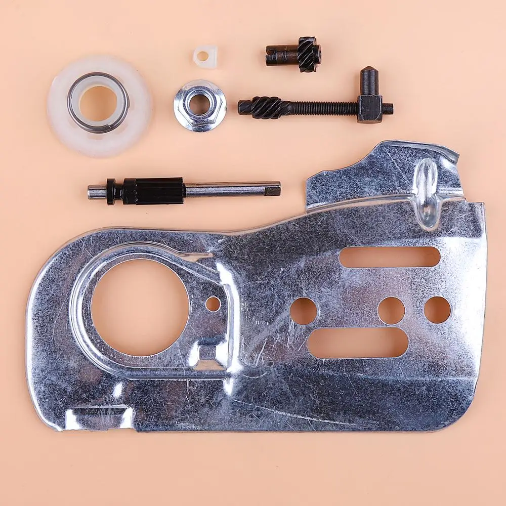 Dây Chuyền Thanh Dẫn Tấm Husqvarna 445 450 445E 450E Bơm Dầu Con Sâu Gear Điều Chỉnh Siết Bu Lông Hạt Bộ Máy Cưa Xích 544094001