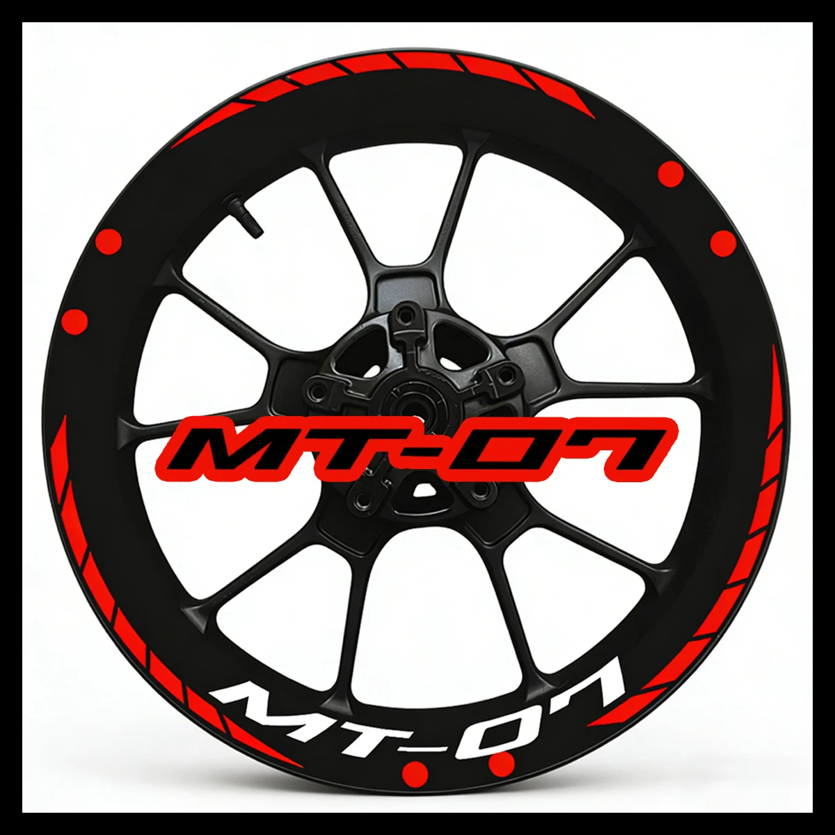 

Для MT07 MT 07 MT-07 17 дюймов светоотражающие наклейки на ступицу колеса мотоцикла, полоски обода мотоцикла, внутреннее кольцо, виниловые аксессуары, наклейка