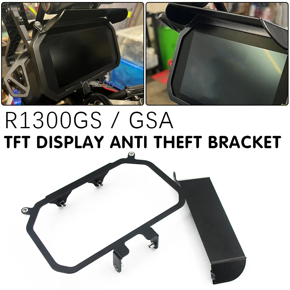 R1300GS R1300GSA Accessories TFT Display Anti Theft Bracket Sun Visor for BMW R 1300 GS R1300 GSA Dashboard Screen Protector