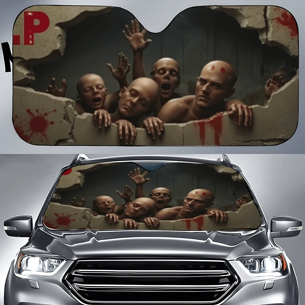 Car Sunshades | Front Window Sun Cover For Car, Auto Sunshade For Car Decor, Durable Polyamide Visor, Universally Applicable, Ca