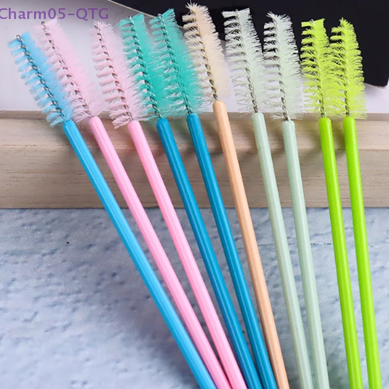 50 pièces pinceaux à cils pinceaux de maquillage baguettes de Mascara jetables applicateur bobines cils brosse cosmétique outil d'extension de cils