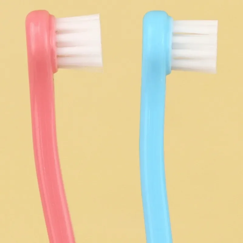 Dog Toothbrush Small Head Pet Toothbrush Oral Care Round Head Dog Teeth Cleaning Soft Hair Cat Toothbrushes Pet Accessories