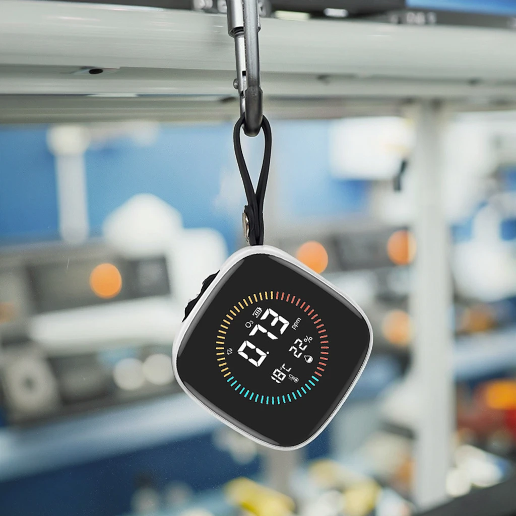 Portable Mini 3-in-1 O3 (Ozone) Detector Temperature Humidity with Rechargeable Lithium Battery 2000mah