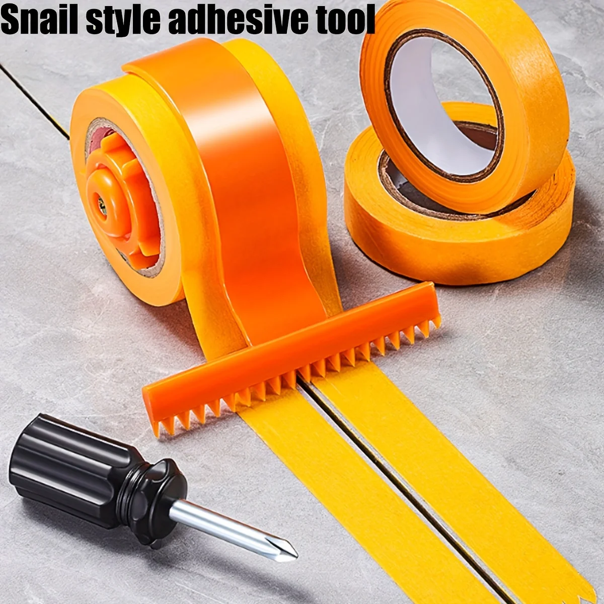 1pc Adhesive Painter Masking Tape Applicator, Masking Paper Dispenser For Tape Floor Caulking Gap Sealing,Construction Tool