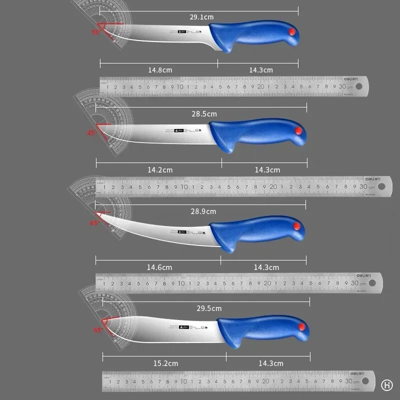 سكين نزع العظم الاحترافي، قطاعة لحم البقر من الفولاذ المقاوم للصدأ، أدوات سكين الجزار المزورة يدويًا، سكين الشيف #6