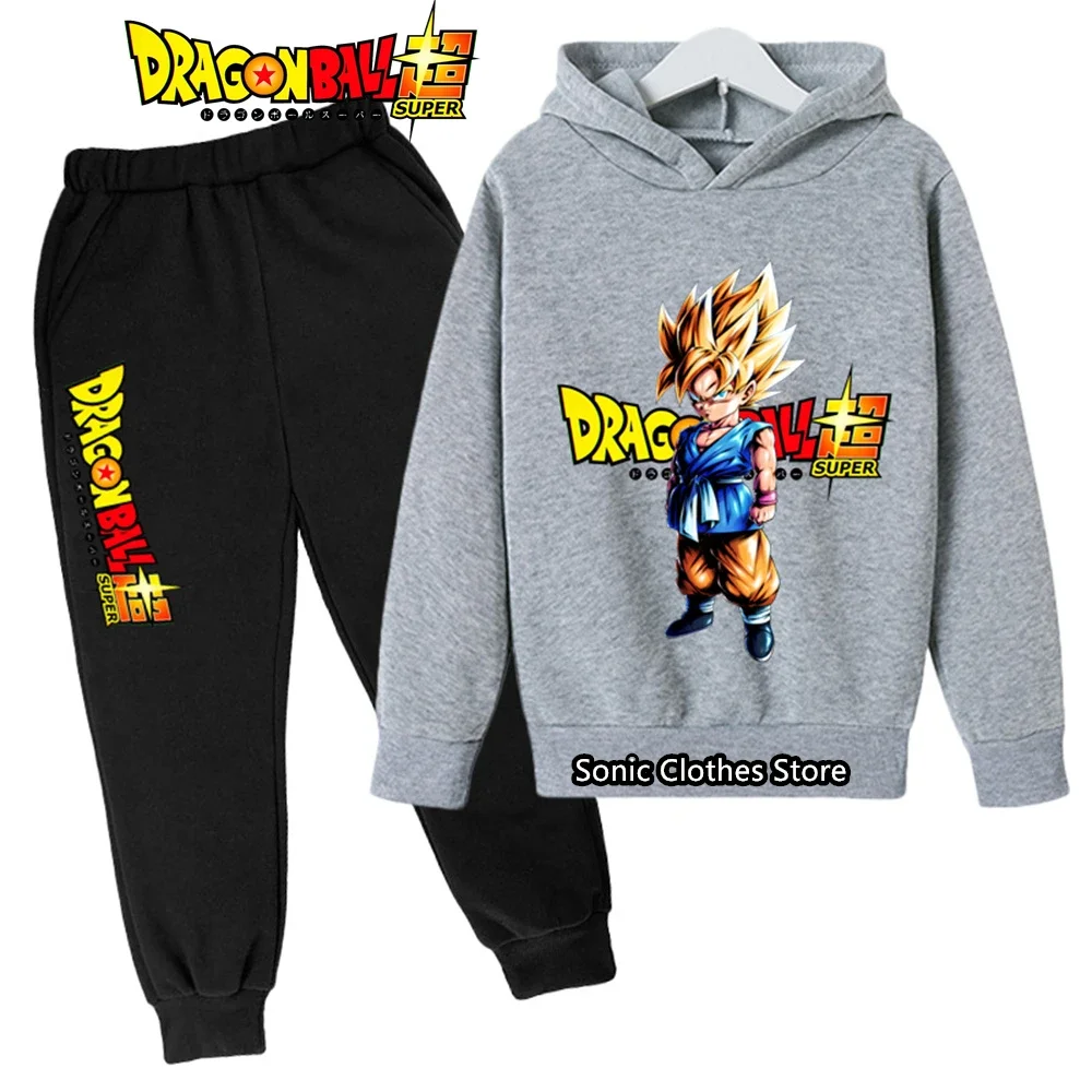 

Детский комплект с капюшоном Dragonball для мальчиков с героями мультфильмов Гоку, От 3 до 12 лет, осенне-зимний мягкий теплый модный уютный комплект из 2 предметов с принтом аниме ​