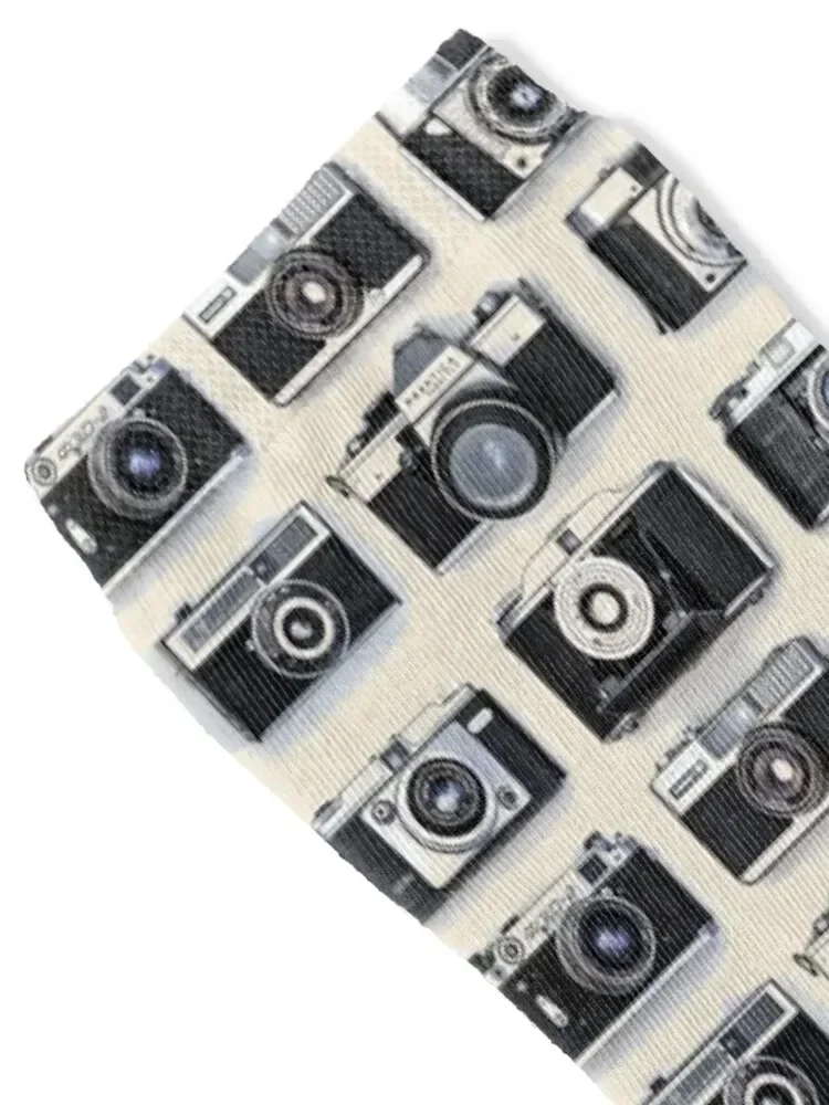 Vintage Cameras Socks set floor Woman Socks Men's