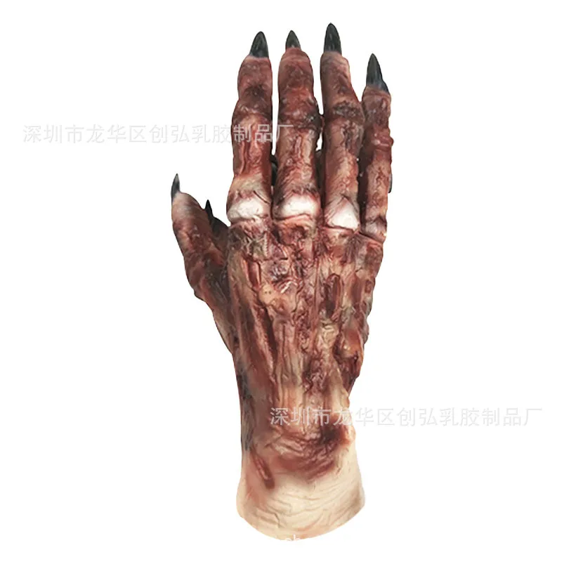 De mummie Halloween-handschoenen voor kinderen Unisex elastische latex handschoenen Enge handschoenen Paasdag wanten Cosplay Prop Kostuumaccessoires