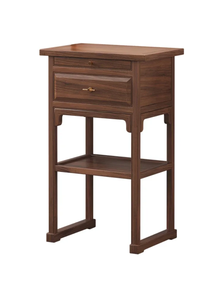 Home God of Wealth Worship Modern Solid Wood New Chinese Buddha Worship Table Black Walnut Prayer Altar Table Buddha Shrine