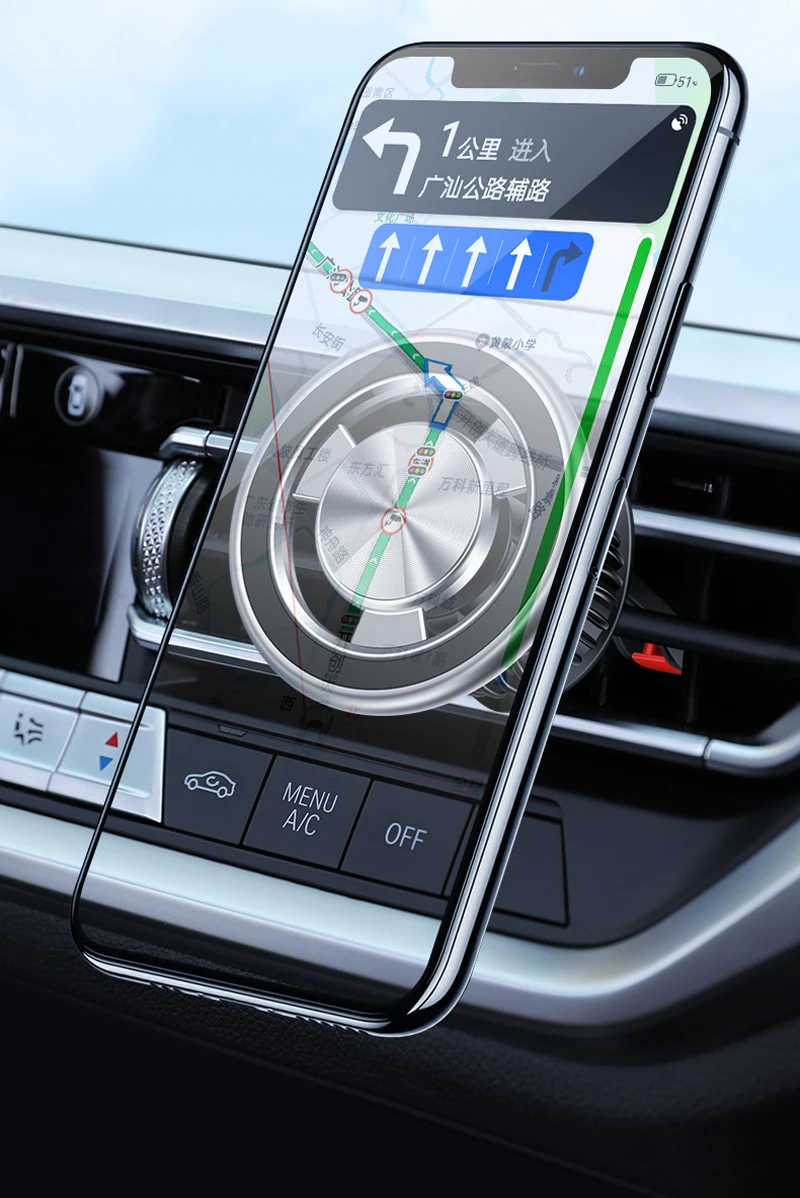 Magnetischer Handyhalter, kompatibel mit MagSafe, Autohalterung für iPhone 14, 13, 12, Auto-Entlüftungsclip, Handyhalterung, Handyhalterung – Detail 12