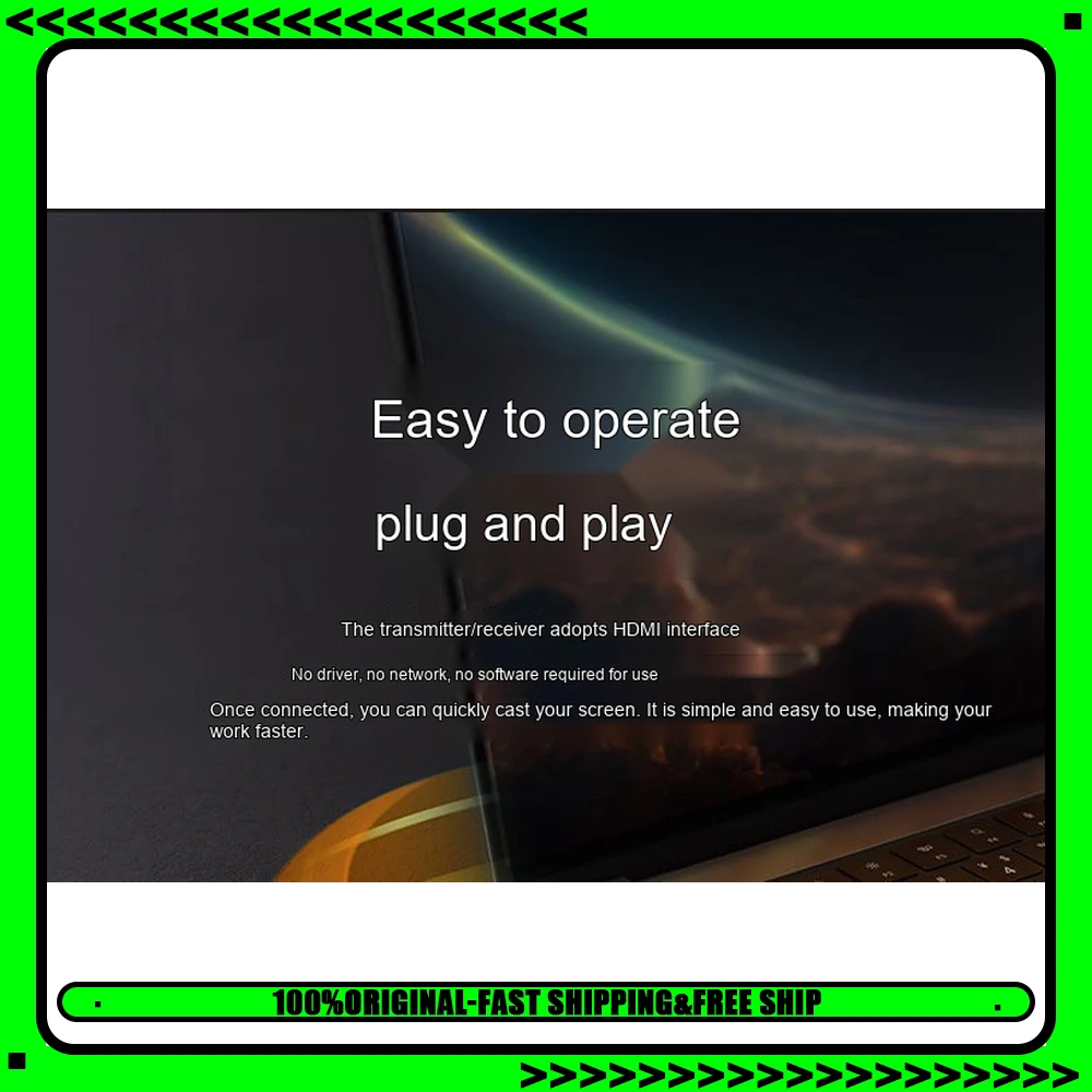 UGREEN 90909 CM586 4K Wireless HDMI Transmitter Receiver 2.4G 5G Dual Band 50m Screen Mirroring for Laptop TV Projector.