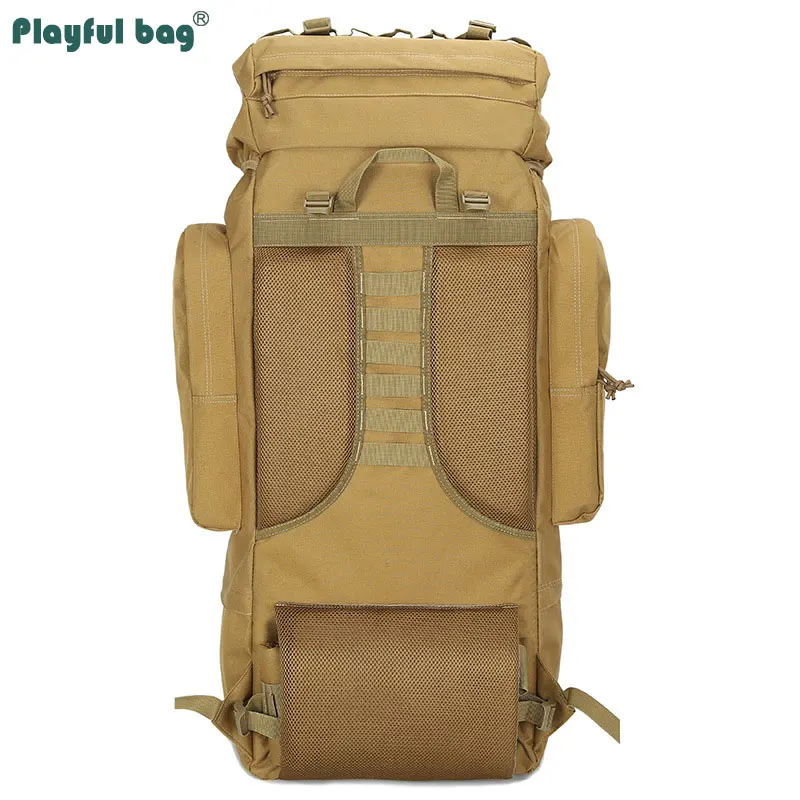 Mochila táctica militar rusa impermeable – Camuflaje 70L alta capacidad - imagen 3