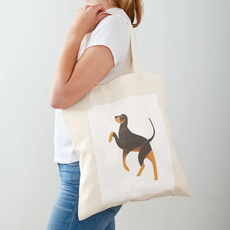 

Year of the Dog - Black and Tan Coonhound Tote Bag Cloth bag shopping bag Customizable tote Large bags for women
