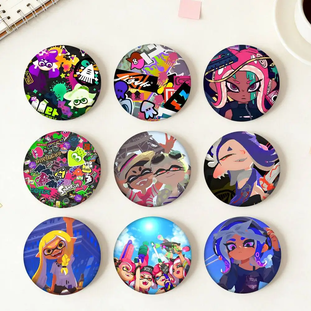 Game S-SplatoonS Round Badges Can Be Used To Decorate Clothes And Backpack Pins