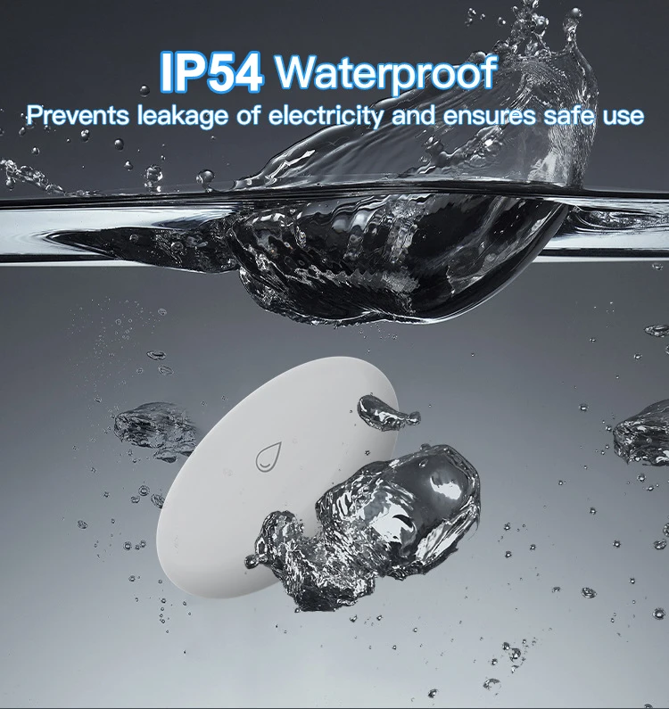 ZigBee Tuya Water Leakage Detector Smart Home Automation Overflow Alert Smart Life APP Remote Monitoring Water Immersion Sensor