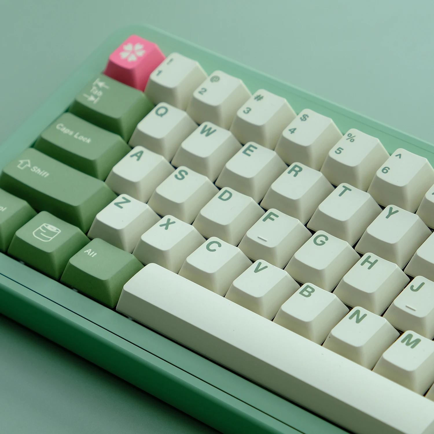 Juego de teclas GMK Hanami Dango, teclas de sublimación de tinte PBT, teclas de perfil de cereza para Teclado mecánico con cambio de 1,75u 2U, 1 Juego