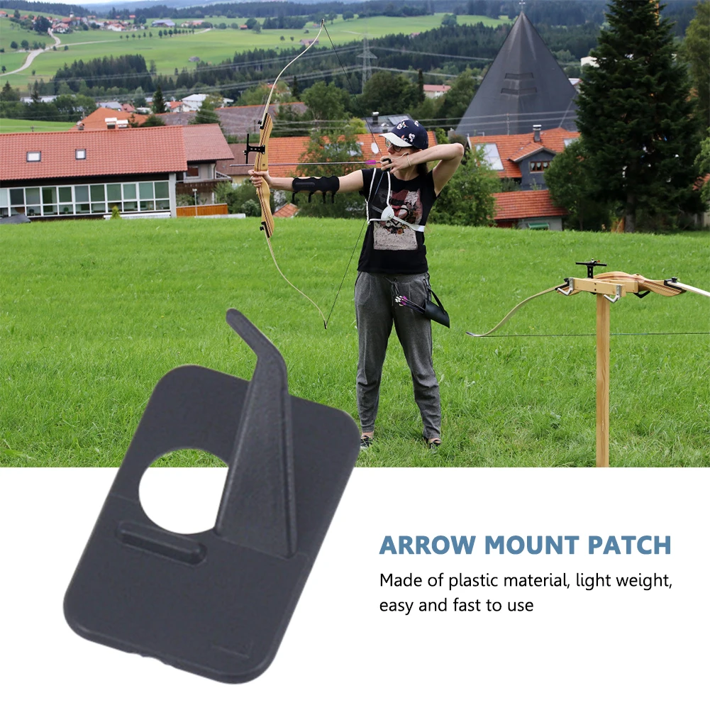 Soporte de tiro con arco recurvo con adhesivo trasero, soporte de flecha de tiro con arco recurvo ligero, accesorios de arco recurvo, 10 Uds.