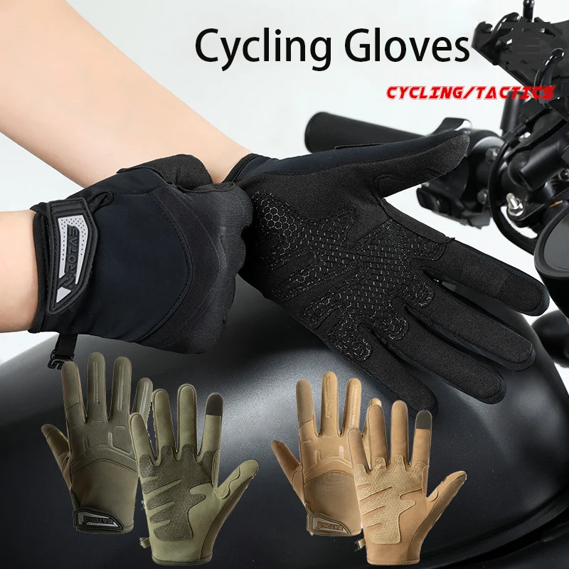 Winter Outdoor Warm Radfahren Sport Handschuhe männer Warme Winddicht Touchscreen Handschuhe Angeln Outdoor Kampf Wandern Handschuh Zubehör