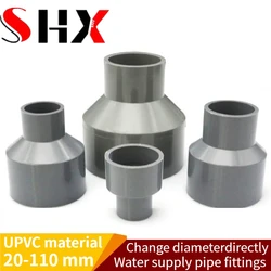 2025 PVC Transdirect 20 25 32 40 50 63 75 90 110 Reducer Size Connector Convert Gray